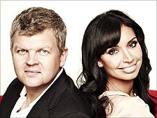 Adrian Chiles and Christine Bleakley