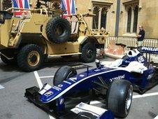 Jackal armoured vehicle and Williams F1 car