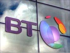 BT logo on building