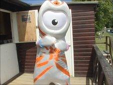 Olympic mascot Wenlock at the Much Wenlock games