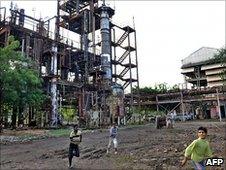 The abandoned Union Carbide factory in Bhopal (file image)