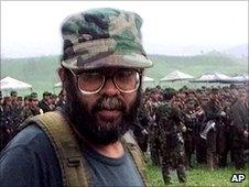 The Farc leader, Guillermo Saenz, known as Alfonso Cano