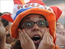 Dutch fan reacts to defeat