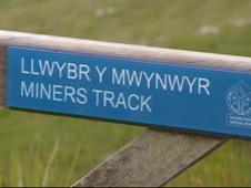 Miners Track sign