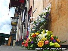 Floral tributes (Pic: Arthur Montgomery)