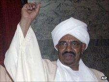 President Omar al-Bashir at the parliament in Khartoum in May 2010