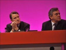 Lord Mandelson and Gordon Brown