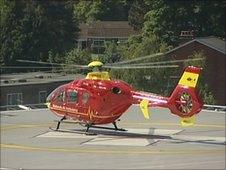 Midlands Air Ambulance helicopter