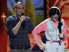 Mark Salling co-hosted the Teen Choice Awards