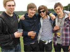 Chris, Steve, Liam and Jack all from Hull