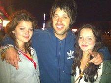 Libertines fan Richard, from Cheshire with friends Keighley and Megan