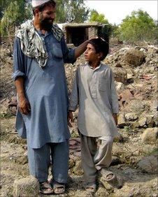 Samar Gul and his son Syed