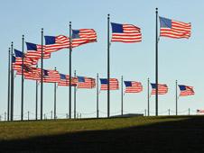 US flags