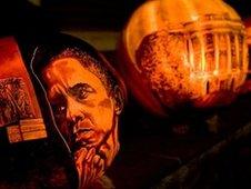 Presidential pumpkins ready for Halloween