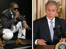 Kanye West and George Bush