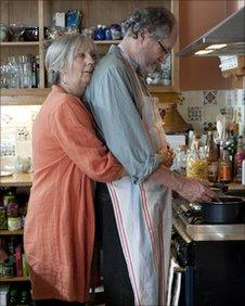 Ruth Sheen as Gerri and Jim Broadbent as Tom in Mike Leigh's Another Year