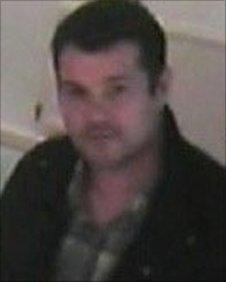 Police CCTV image of a man in the art gallery