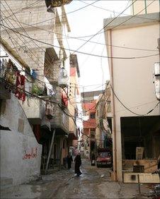 Palestinian refugee camp in northern Lebanon