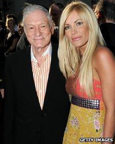 Hugh Hefner and Crystal Harris