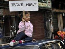 young protestor