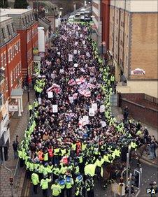 EDL march