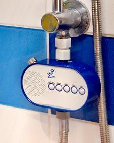 The shower-powered radio