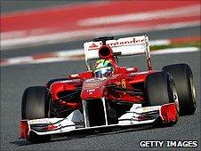Felipe Massa in the Ferrari 150° Italia
