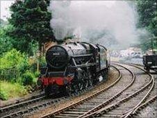 Steam engine at the Severn Valley Railway - generic image