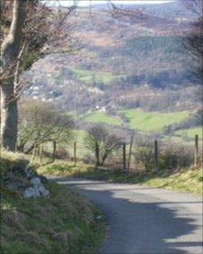 Part of the Etape Cymru route