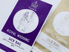 Royal wedding sickbags