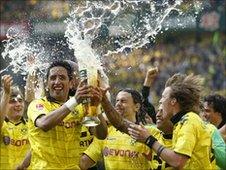 Borussia Dortmund celebrate victory