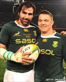 Victor Matfield and John Smit