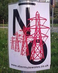 An anti-pylon poster