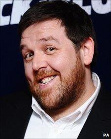 Nick Frost arrives at the premiere of Attack The Block at The Vue cinema, Leicester Square