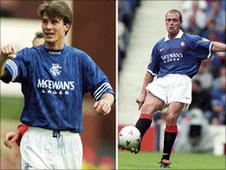 Brian Laudrup (left); Paul Gascoigne (right)