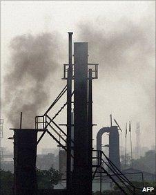 An Indian cast iron factory at Howrah on the outskirts of Kolkata