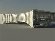 Artist's impression of the new library