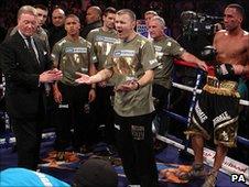 Warren and the DeGale team after the verdict