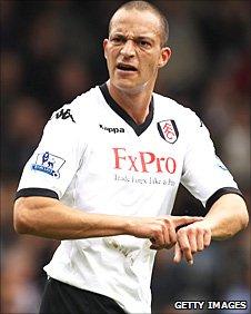 Fulham striker Bobby Zamora