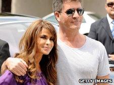 Paula Abdul and Simon Cowell