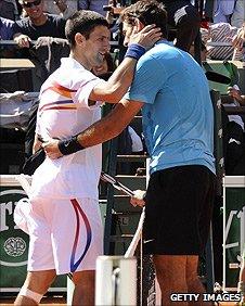 Novak Djokovic and Juan Martin del Potro