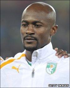 Ivorian midfielder Didier Zokora