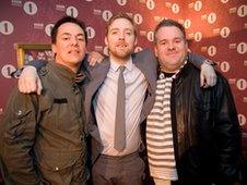 Comedy Dave, Ricky Wilson and Chris Moyles