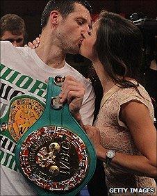 Carl Froch and Rachael Cordingley