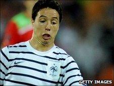 Samir Nasri playing for France