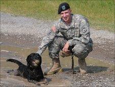 War-dog and handler