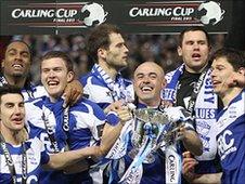 Birmingham celebrate Carling Cup success