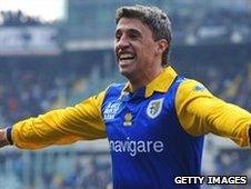 Former Chelsea striker Hernan Crespo is one of Parma's current stars