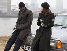 Idris Elba and Ruth Wilson in Luther