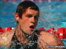 David Davies had qualified for the 1500m freestyle in Shanghai